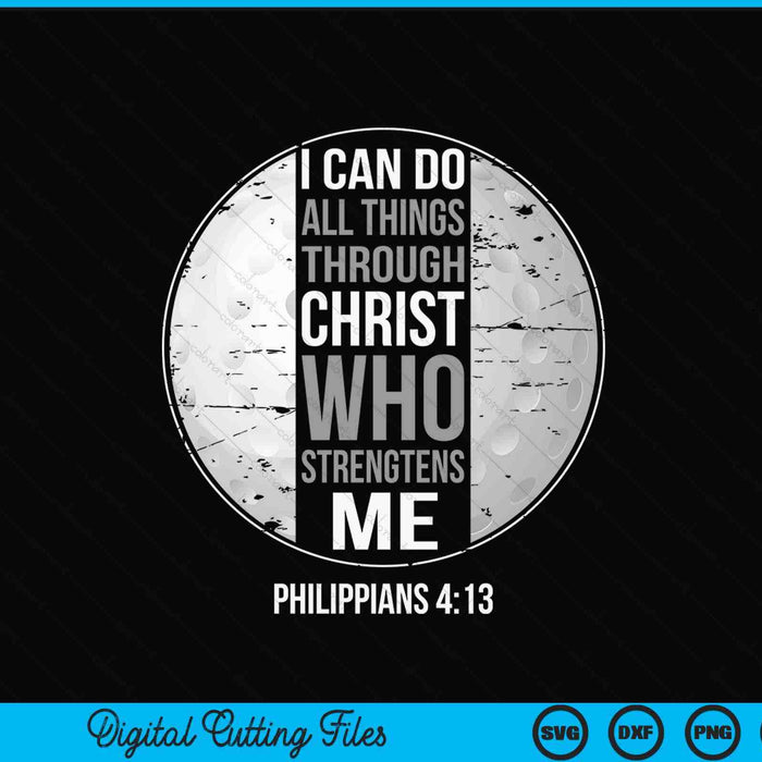 Hockey Bible verse Christian sayings philippians 4-13 SVG PNG cut file for Cricut