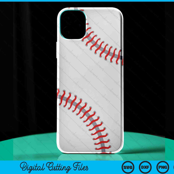 iPhone 15 Pro Max Baseball Stitches Sports Ball Game Phone Case SVG PNG Digital Cutting Files