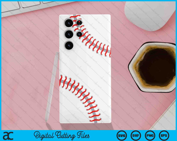 iPhone 15 Pro Max Baseball Stitches Sports Ball Game Phone Case SVG PNG Digital Cutting Files