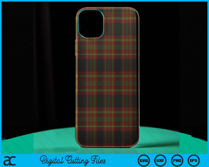 iPhone 15 Pro Max Campbell Watch Scotland Plaid Clan Scottish Tartan Case SVG PNG Digital Cutting Files