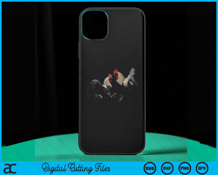 iPhone 15 Pro Max De Gallos Cockfighter Game Fowl Cockfighting Rooster Case SVG PNG Digital Cutting Files