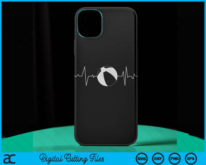 iPhone 15 Pro Max Score Big with Beach Ball Heartbeat I Love Enthusiasts Case SVG PNG Digital Cutting Files