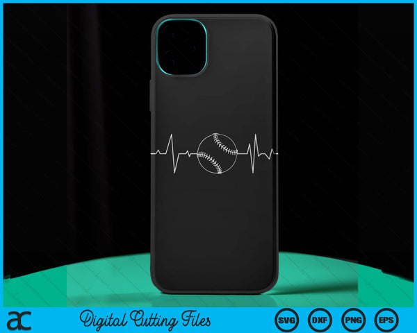 iPhone 15 Pro Max Score Big with Softball Heartbeat I Love Enthusiasts Case SVG PNG Digital Cutting Files - on a t-shirt