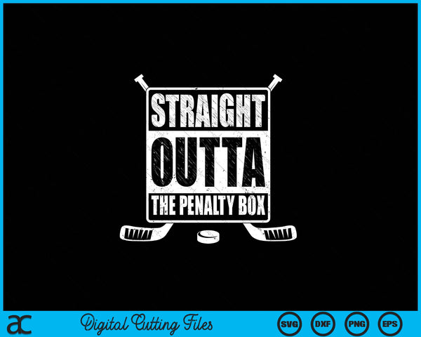 iPhone 15 Pro Max Straight Outta The Penalty Box Ice Hockey Case SVG PNG Digital Cutting Files