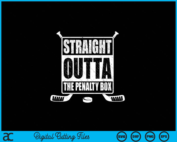 iPhone 15 Pro Max Straight Outta The Penalty Box Ice Hockey Case SVG PNG Digital Cutting Files