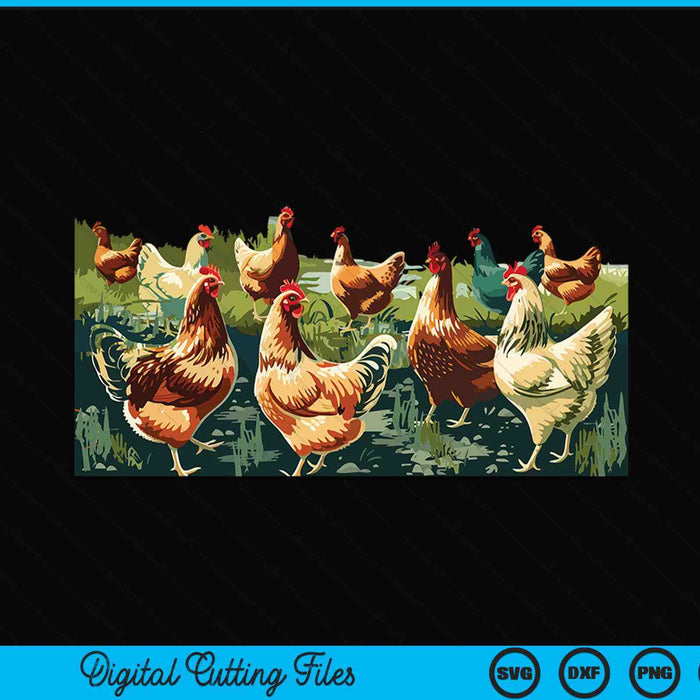 Iphone xs Max cute chicken farm animal watercolor farm lover SVG cut file