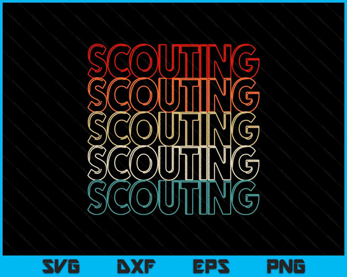 vintage Scouting Retro Scouting Camping Boy Hiking Scouting SVG PNG Digital Printable Files