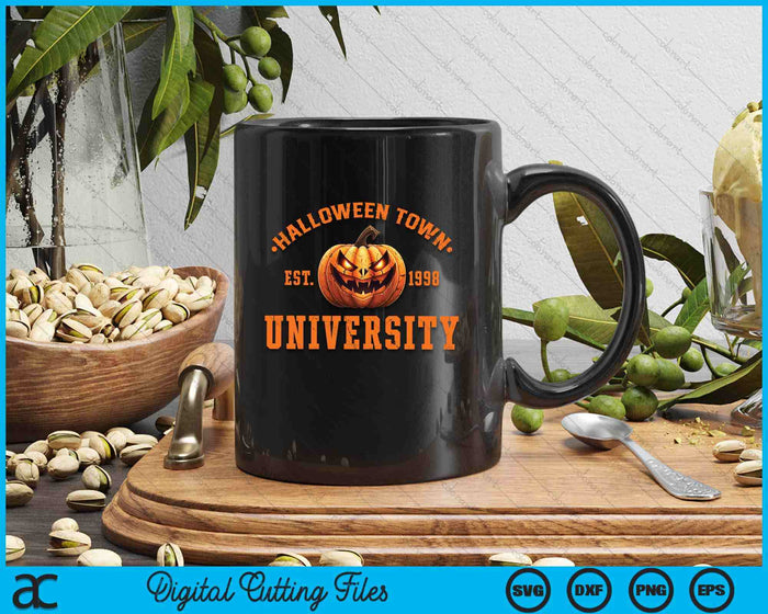 Halloween Town University Est 1998 Pumpkin Halloween SVG PNG Digital Cutting Files