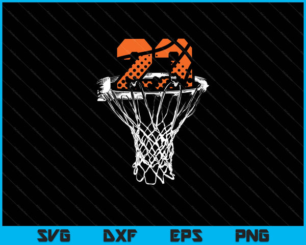 23th birthday basketball SVG cut file