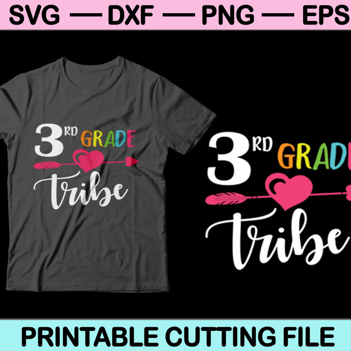 Tribu de 3er grado SVG PNG cortando archivos imprimibles