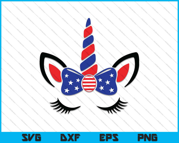 4th of July Unicorn SVG PNG Cutting Printable Files