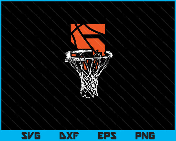 5th birthday basketball SVG cut file