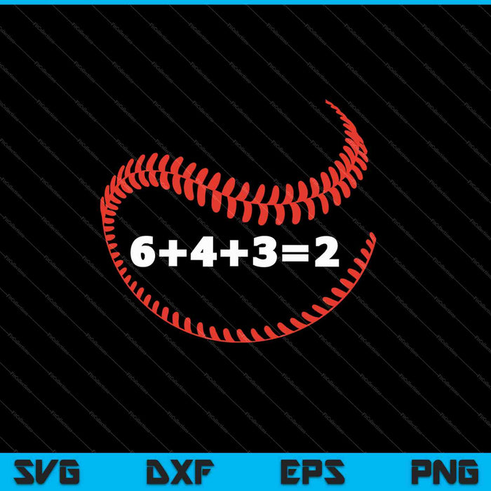 Double Play Baseball Player Gift SVG PNG Cutting Printable Files