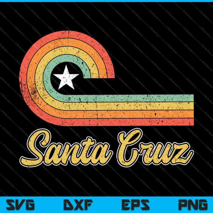 70s 80s CA Santa Cruz SVG PNG Cutting Printable Files