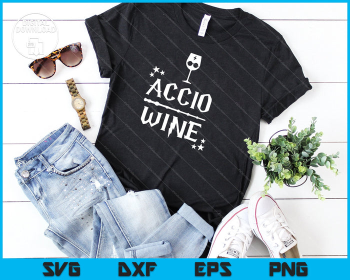 Accio Wine SVG PNG Cutting Printable Files