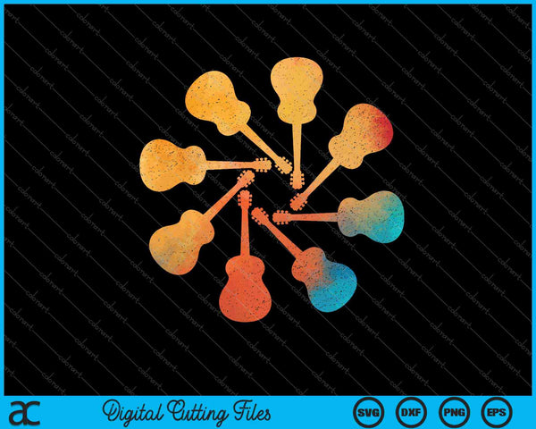 Acoustic guitar picks love music SVG cut file