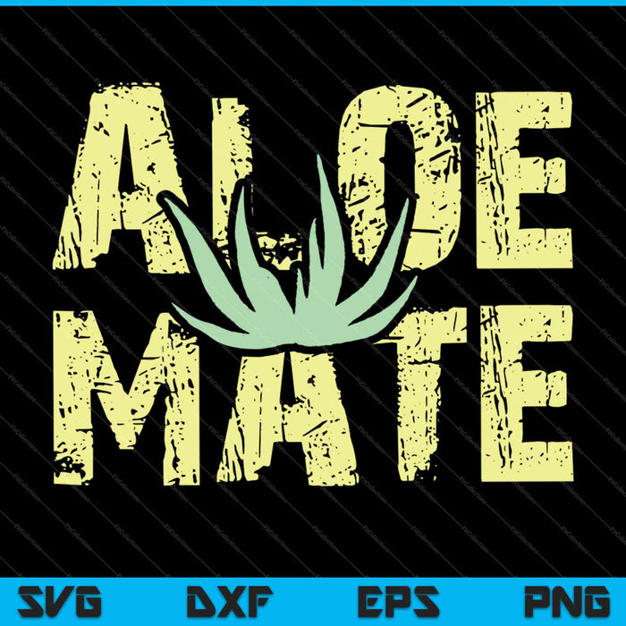 Aloe Mate SVG PNG snijden afdrukbare bestanden