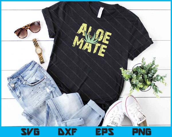 Aloe Mate SVG PNG Cutting Printable Files - on a t-shirt