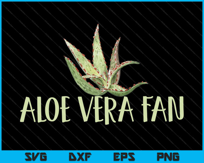 Aloe Vera Fan SVG PNG Cortando archivos imprimibles