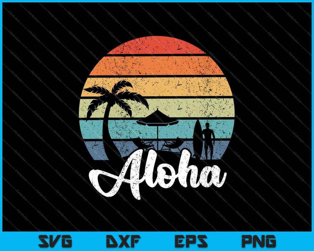 Aloha Hawaii Hawaiian Island SVG PNG Files – creativeusarts