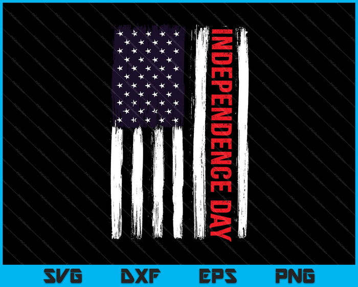 Amerikaanse vlag Onafhankelijkheidsdag SVG PNG snijden afdrukbare bestanden