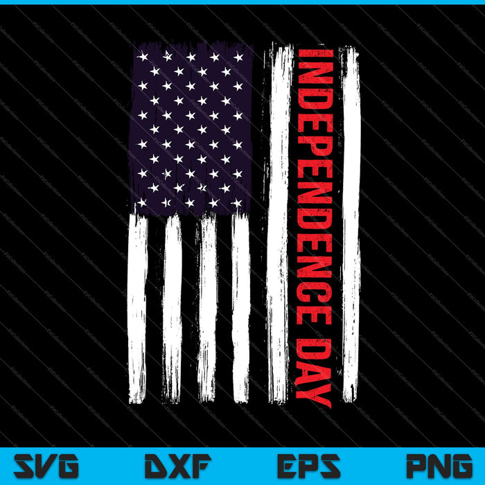 Amerikaanse vlag Onafhankelijkheidsdag SVG PNG snijden afdrukbare bestanden