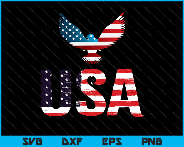 Bandera Americana EE.UU. Estados Unidos de América EE.UU. 4 de julio SVG PNG Cortando archivos imprimibles