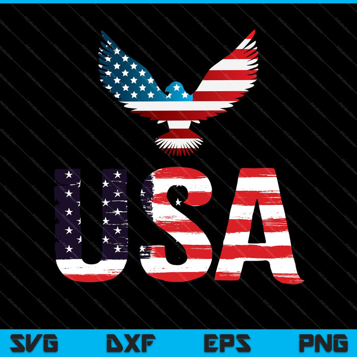 Bandera Americana EE.UU. Estados Unidos de América EE.UU. 4 de julio SVG PNG Cortando archivos imprimibles