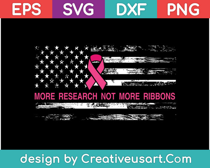 Amerikaanse vlag uitgezaaide borstkanker SVG PNG snijden afdrukbare bestanden