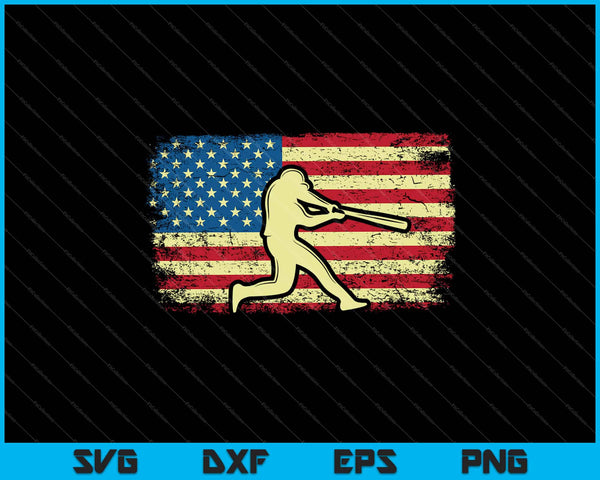 Bandera americana Béisbol Svg Cortar archivos imprimibles