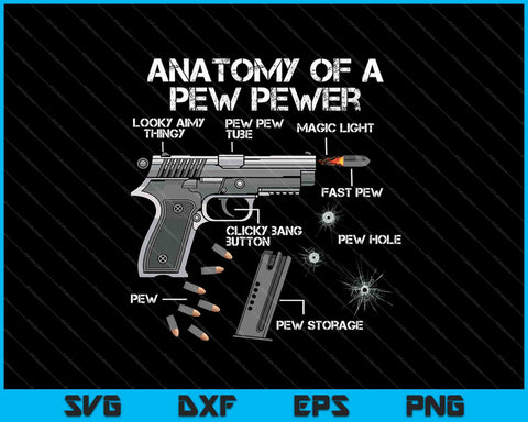 Anatomy Of A Pew Pewer SVG PNG Cutting Printable Files – creativeusarts