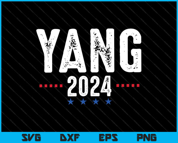 Andrew Yang 2024 Elección Presidencial Traje Político SVG PNG Cortando Archivos Imprimibles