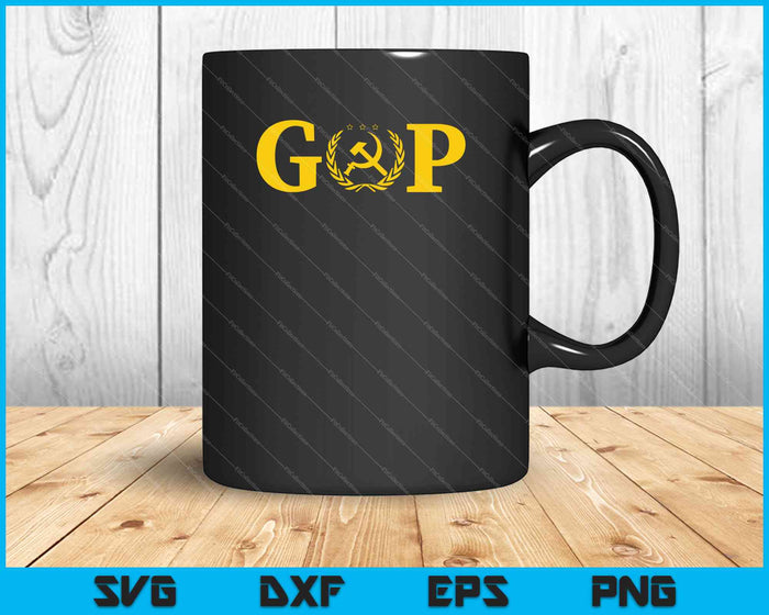 Anti GOP Hammer and Sickle Russia Collusion SVG PNG Cutting Printable Files