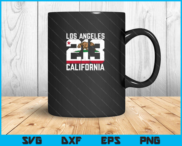 Area Code 213 Los Angeles California SVG PNG Cutting Printable Files