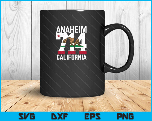 Código de área 714 Anaheim California SVG PNG Cortar archivos imprimibles