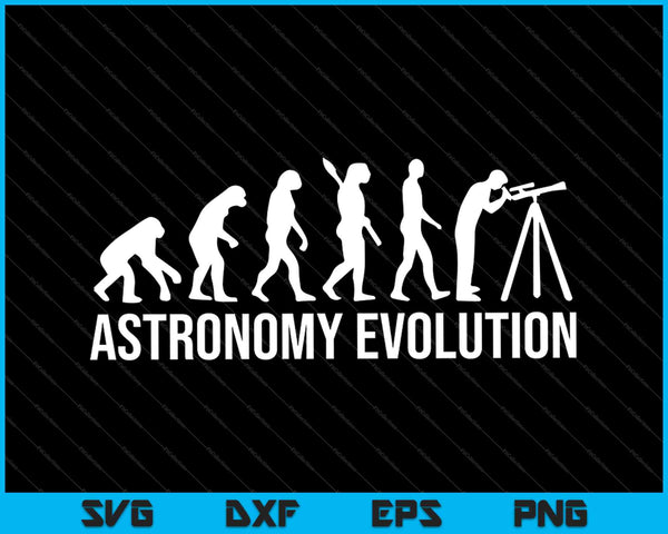 Astronomía Evolución Ciencia Espacio SVG PNG Cortar archivos imprimibles