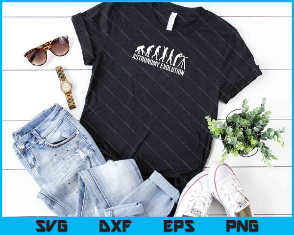 Astronomía Evolución Ciencia Espacio SVG PNG Cortar archivos imprimibles - on a t-shirt
