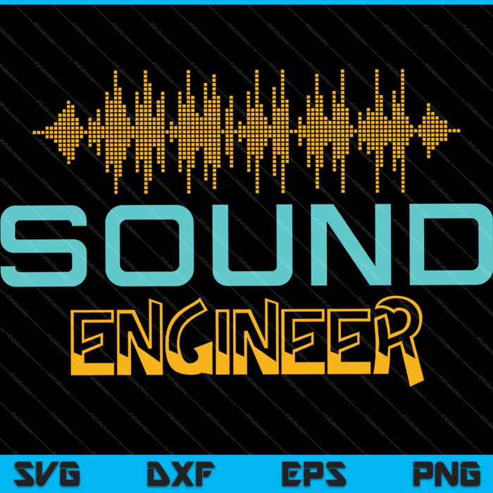 Audio Engineer Music Production Sound Engineer SVG PNG Cutting Printable Files