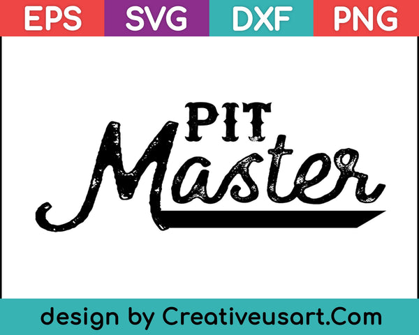 BBQ Pitmaster Chef Papa Vaderdag T-Shirt SVG PNG Snijden afdrukbare bestanden