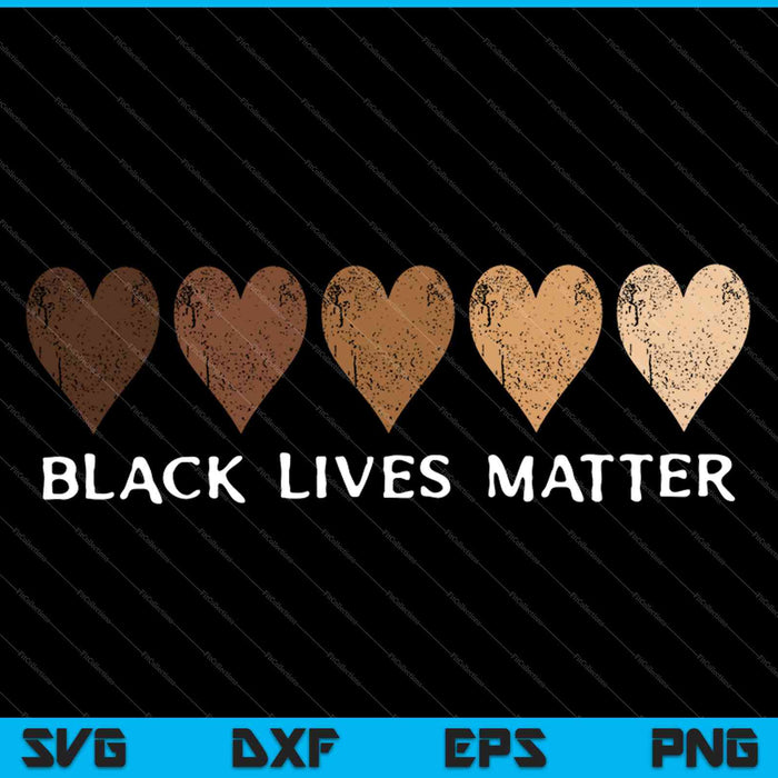 BLM Black Lives Matter Heart SVG PNG Cutting Printable Files