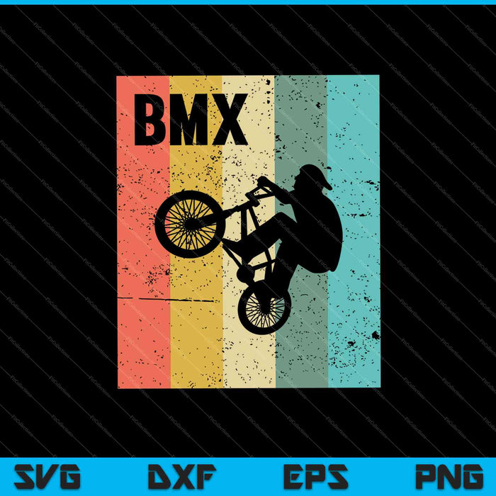 BMX Retro SVG PNG Cortar archivos imprimibles