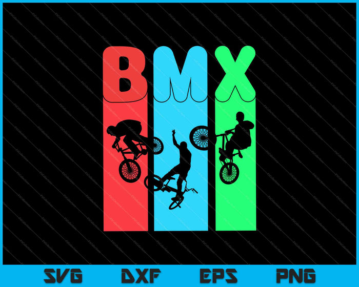 BMX Biker SVG PNG Cortar archivos imprimibles