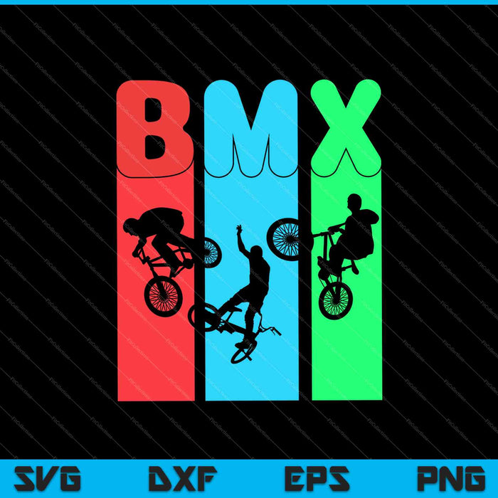 BMX Biker SVG PNG Cutting Printable Files