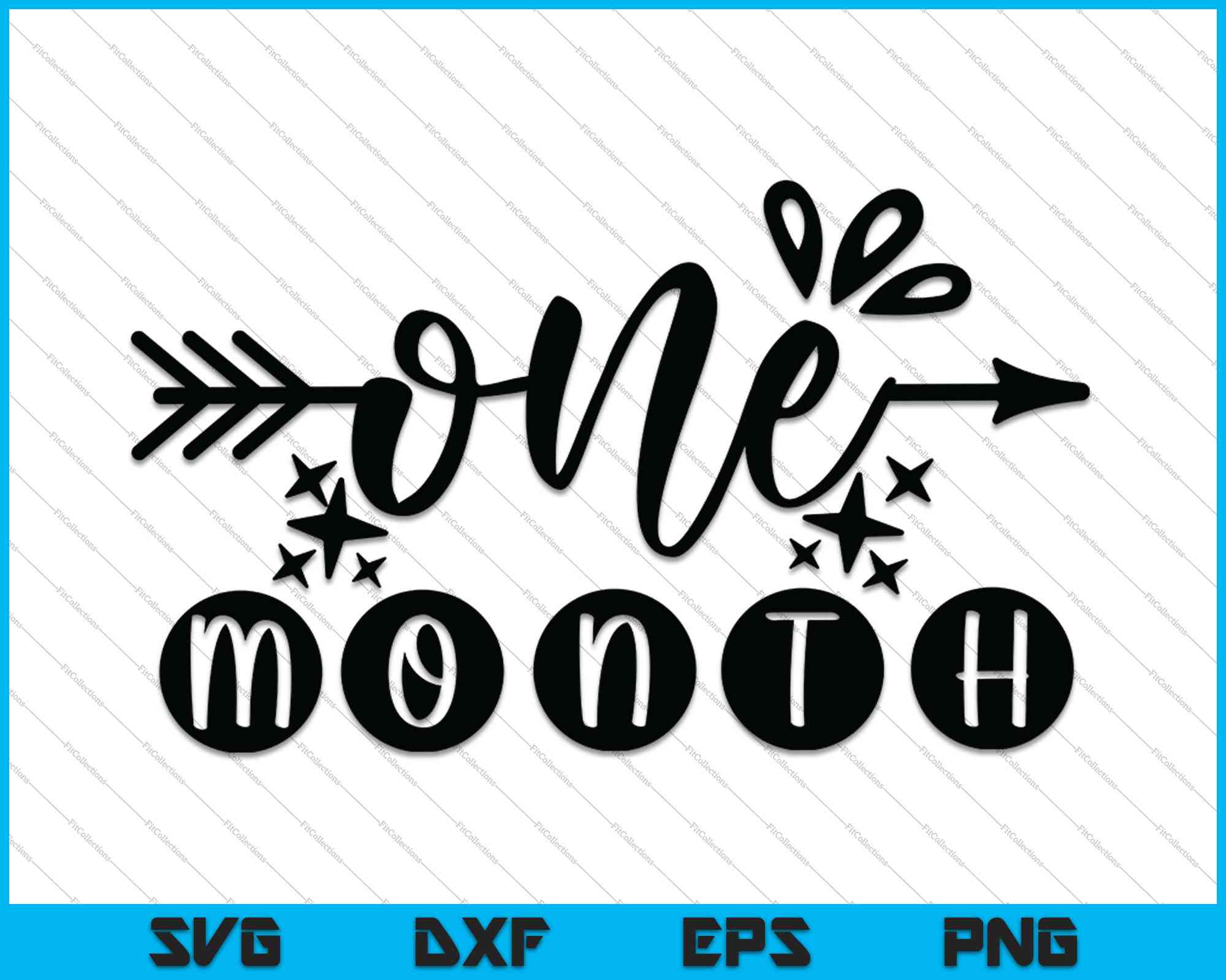 Baby Girls First Year First Month Milestone SVG PNG Files – creativeusarts