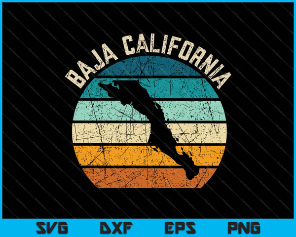 Baja California SVG PNG snijden afdrukbare bestanden