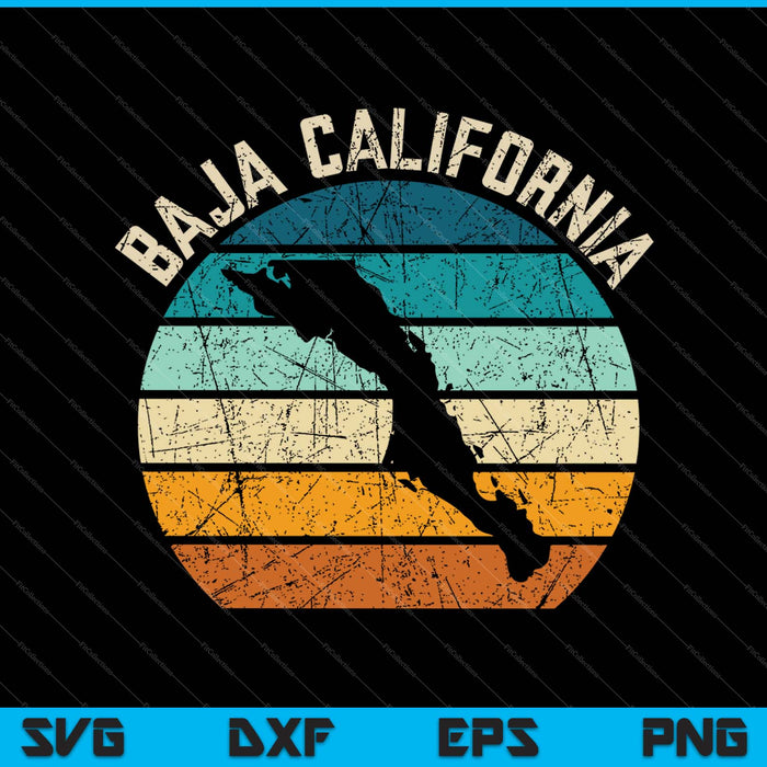 Baja California SVG PNG cortando archivos imprimibles