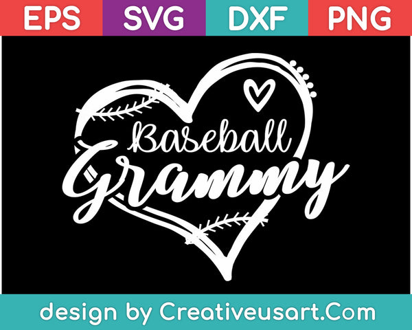 Baseball Grammy SVG PNG Cutting Printable Files
