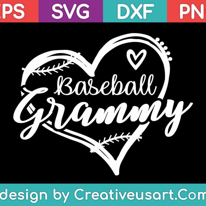 Béisbol Grammy SVG PNG Cortar archivos imprimibles