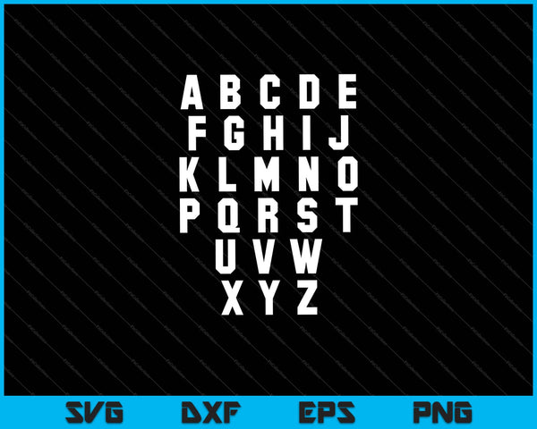 Basketball a b c d e SVG cut file
