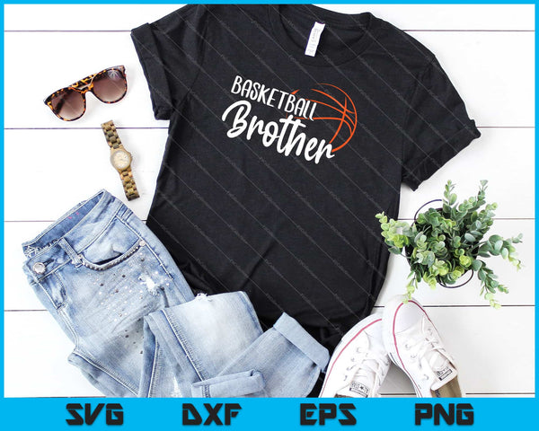 Basketbal broer SVG PNG snijden afdrukbare bestanden - on a t-shirt